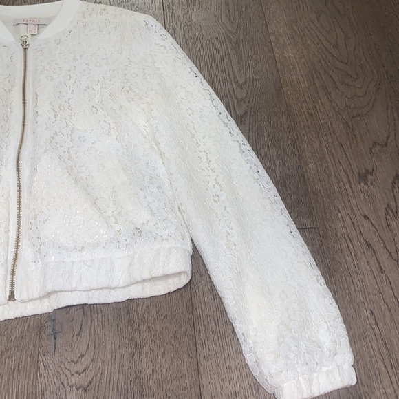 ESPRIT Floral Lace Jacket. US 02. White. - Picture 4 of 4